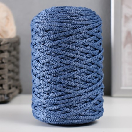 Knitting cord 100% polyester 3mm 100m/200 ± 20g (18-jeans)