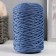 Knitting cord 100% polyester 3mm 100m/200 ± 20g (18-jeans)