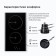 Hon surface Delvento V30D12S001, electric, 2 burners, sensor, black