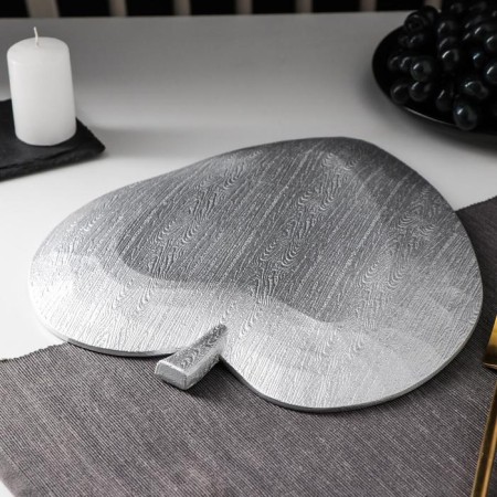 Fruit dish "leaf", 31 × 27.5 × 2.5 cm, silver color-2