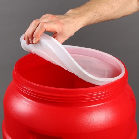 Food barrel, 50 l, neck 27 cm, with a lid, color mix-5