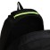 Youth backpack with a zipper, 4 pockets, black/green color