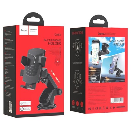 Hoco Ca83 car holder, for 4.5-7 inches, black-8