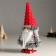 Interior doll "Santa Claus in a knitted caftan with patterns" 26 cm