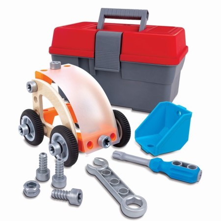 Game set for assembling machines Hape "Designer in a suitcase"-9