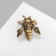 Earring "Kaff" Firefly, color black gold