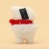 A toy for cats with cat mint "Snowman", 11 cm