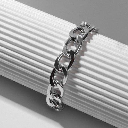 Bracelet Metal "Chain" belt, color silver, l = 16 cm-2