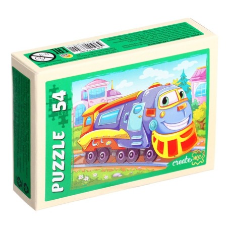 Puzzle "train", 54 elements, mix-5