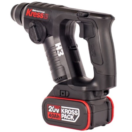 Highermarker-drill battery. Kress H3 KU381 TBD, 20 V, 2x2 Ah, 5300 FP/min, SDS-PLUS, case-2