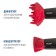 Feng Eco-BH220D, 2200 W, 2 speeds, 3 temperature conditions, black and red color