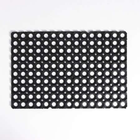 Muddy mud -bearded rug 40 × 60 × 1.2 cm, black color-6