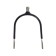 Spurs with a straight schelle with a rubber coating 15 mm, black, set 2 pcs