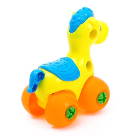 Plastic designer for kids "horse", 15 parts, mix-2