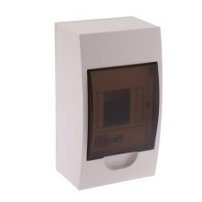 Corps SE DEKRAFT ShRN-P-4, 4 modules, hinged, IP41, 200x110x90 mm, plastic, white, 31008Dek