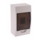 Corps SE DEKRAFT ShRN-P-4, 4 modules, hinged, IP41, 200x110x90 mm, plastic, white, 31008Dek
