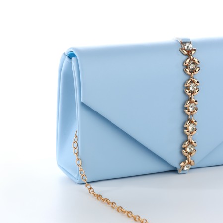 Women's bag on magnet, blue color-2