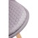 Wooden stool Bonuss array of beech/velor, natural/gray 50x56x82 cm