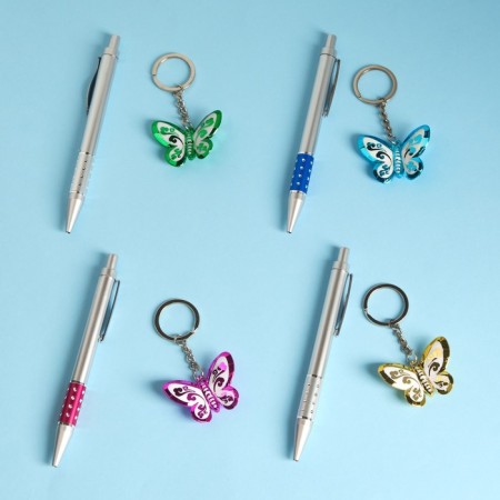 Gift set 2V1 (pen, keychain butterfly) mix-2