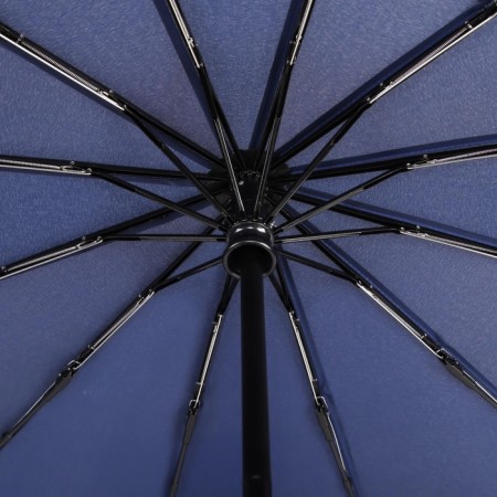Automatic umbrella "Lanford", 3 additions, 12 spokes, r = 53 cm, dark blue color-7