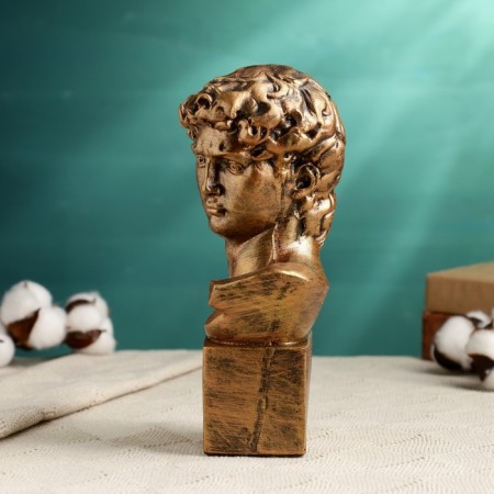 Figure "Head of David" bronze, 10.5x22cm-1