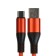 Type -C cable - USB, 5 A, TPE braid, thickened, 1 meter, orange