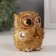 Souvenir Polystone "Owls - Secret, Rhugal Strap" 7.5x6.5x8.5 cm