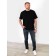 Male T-shirt, size 64-66, black color