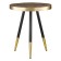 Hedda coffee table, 400 × 400 × 475 mm, black / matte gold