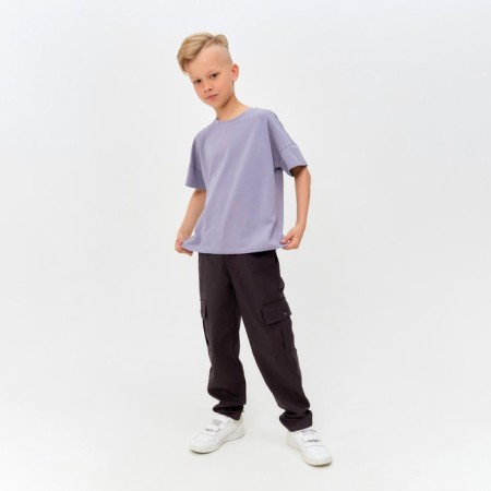 Футболка детская MINAKU:Basic line kids цвет серый, рост 92-4