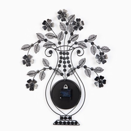 Wall clock, series: openwork, "Marken", smooth move , 45 x 59 cm, d-15.5 cm-3