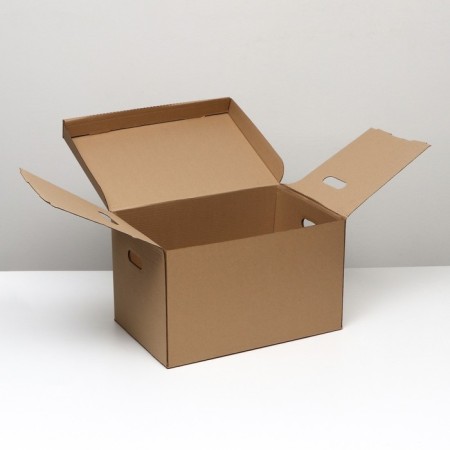 Storage box, brown, 48 x 32.5 x 29.5 cm, set 5 pcs.