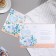 Birthday card!" glitter, white and blue roses, 20x28 cm