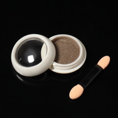 Nail rubbing, with an applicator, chrome champagne color-2