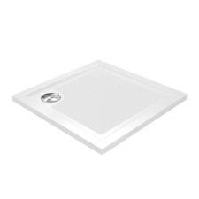 Поддон душевой WasserKRAFT Salm 27T03, 900х900х40 мм, сифон, стеклопластик, белый