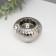 Ceramics candlestick on 1 candle "rain drops on the ball" d = 4 cm silver 8x8x5 cm