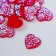 Decor for creativity Plastic "Heart" holography red set 20 pcs 1.6x1.6 cm