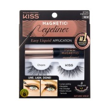 A set of magnetic overhead eyelashes and eyeliner Kiss Charm Magnetic Eyeliner Kit