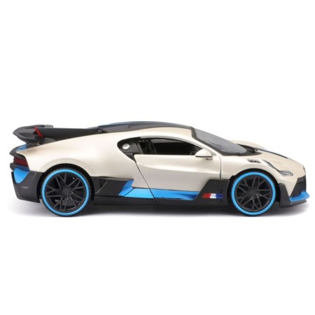 MASTO DIE-CAST BUGATTI Divo machine, opening doors, 1:24, white color with design-2