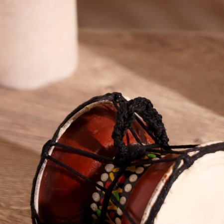 Souvenir musical instrument "Damaru drum" 9x9x9 cm-7