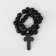 Parsing wooden "Orthodox" 29 beads with a cross, black color