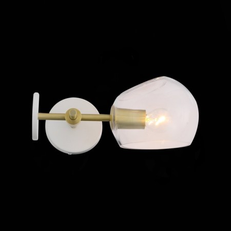 Sconces st. SL434.201.01. Calmare. 1x40 W, E14, 32.2x15 cm, brass color-1