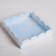 Cookie box, confectionery packaging with PVC lid, “made with love”, 13 x 13 x 3 cm
