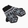 Female mittens, black color, size 18