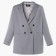 Jacket women's double-breasted Mist Plus-Size, size 56, color gray-blue