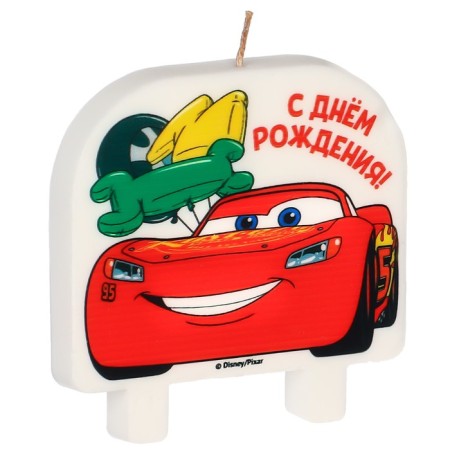 Candle for the cake "Happy Birthday!", Cars-1