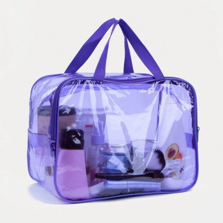 Lightning cosmetic bag, purple color-3