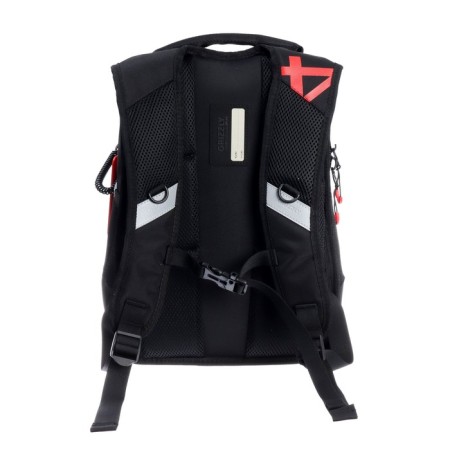 School backpack, 40 x 25 x 22 cm, Grizzly, ergonomic back, laptop department, black/red-4