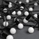 Garland “thread” 10 m with nozzles “balls 1.5 cm”, IP44, dark thread, 100 LED, white glow, 8 modes, 220 V