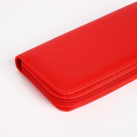Women's wallet with lightning, red color-2